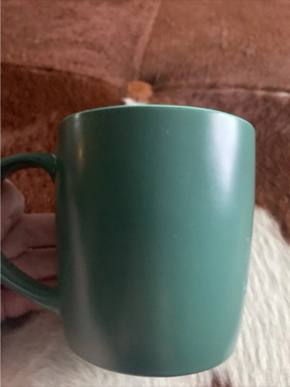 STARBUCKS 2024 Green Ceramic Coffee Mug With White Logo Coffee Cup 11 Fl oz.
